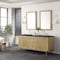 James Martin Vanities Laurent 72in Double Vanity, Light Natural Oak w/ 3 CM Charcoal Soapstone Top 545-V72-LNO-3CSP - alternate 3